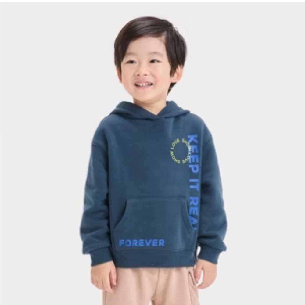 🚨Kids' Blue Graphic Hoodie